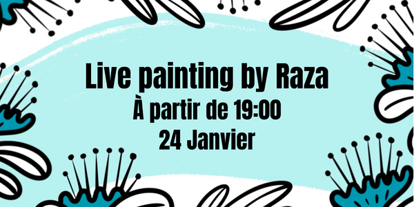 24.01 Live painting by Raza